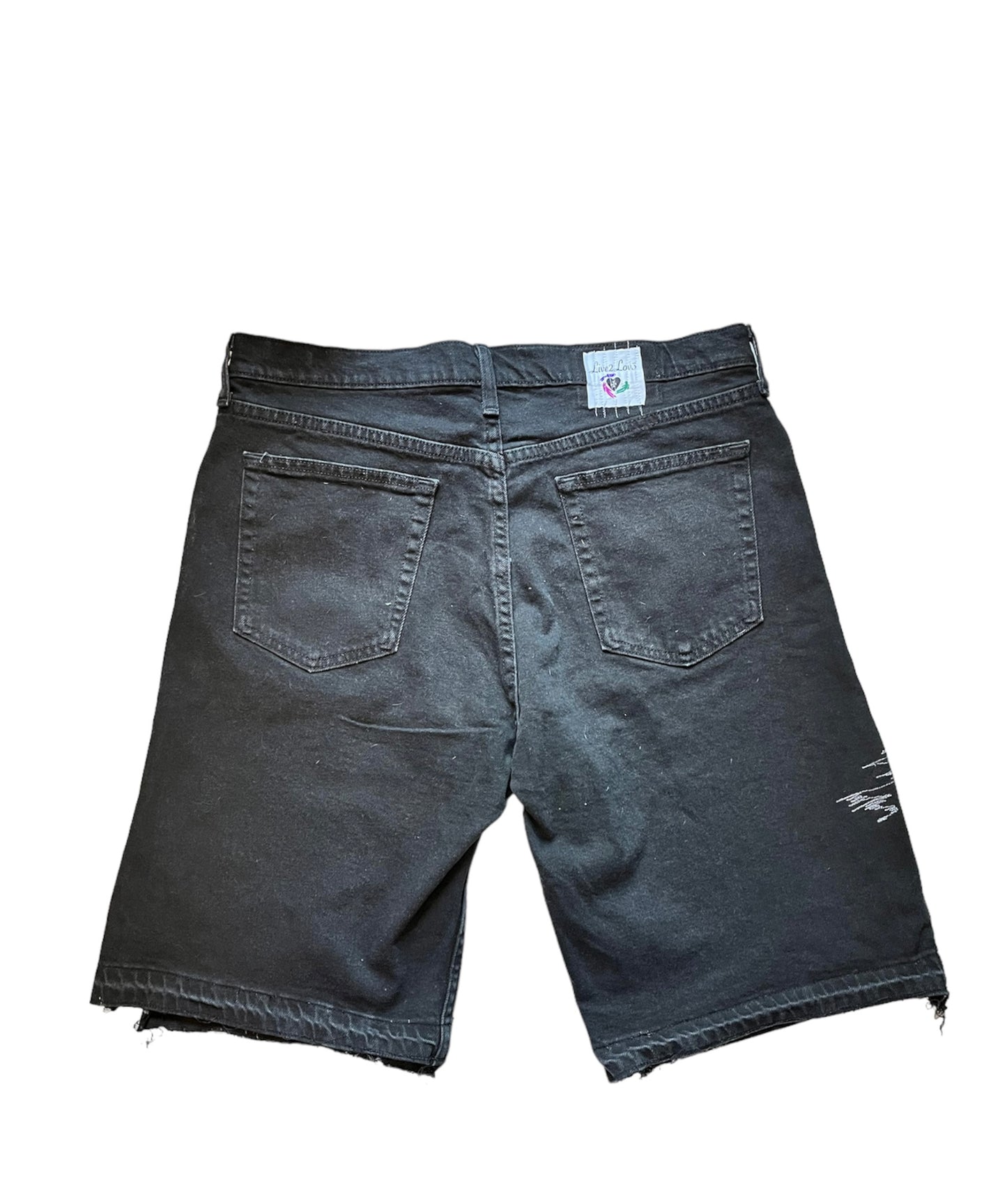 Black Denim Shorts