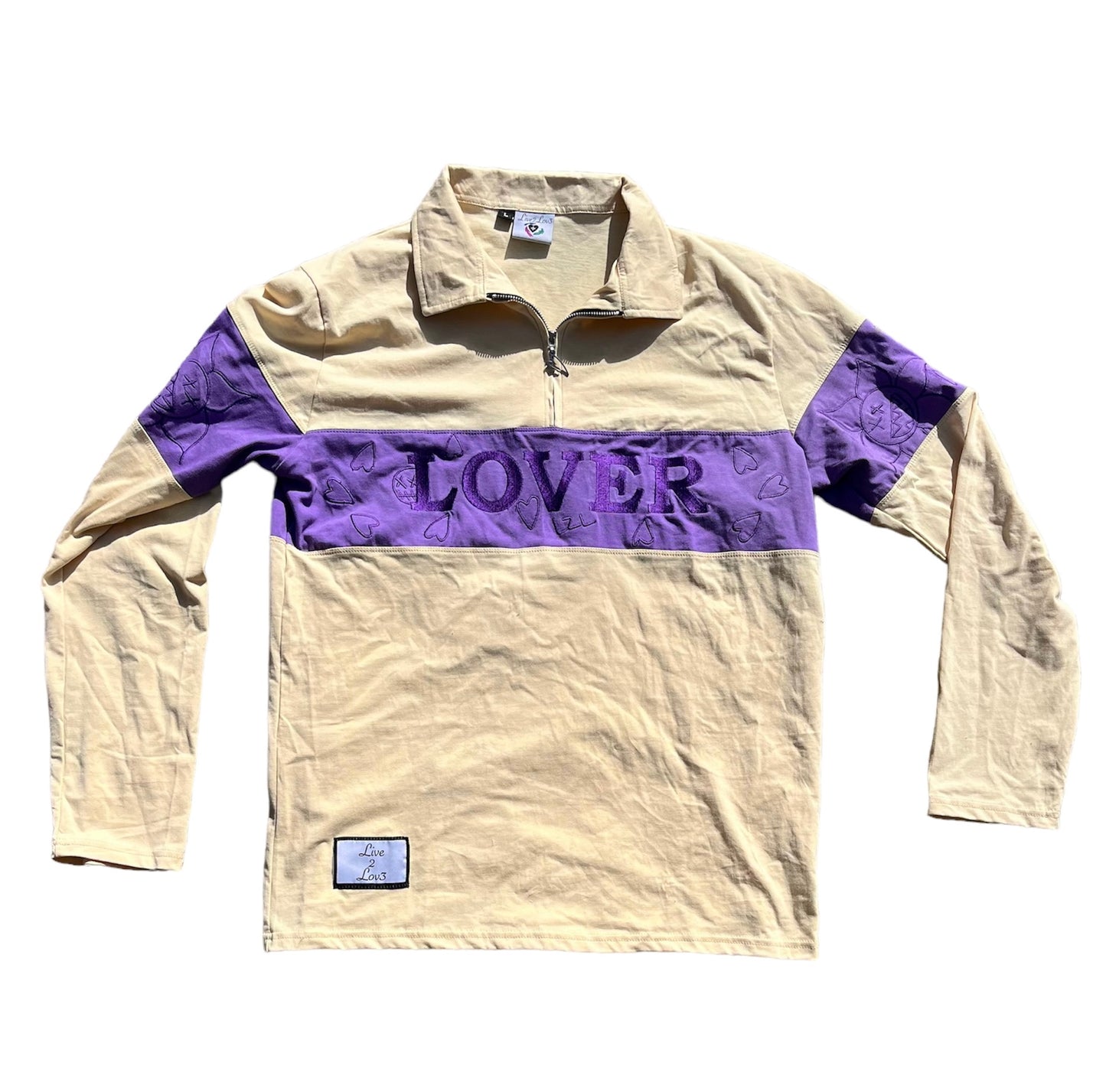 Long Sleeve zip-up polo