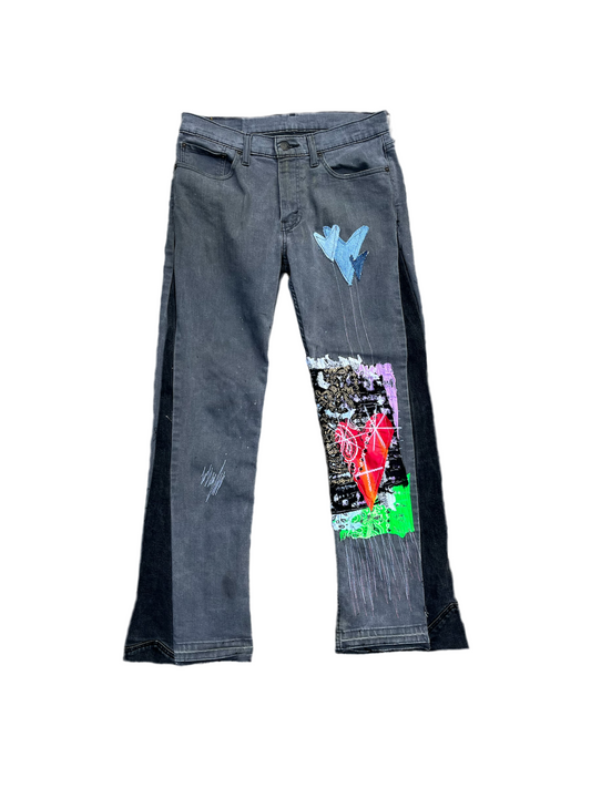 1/1 grey denims