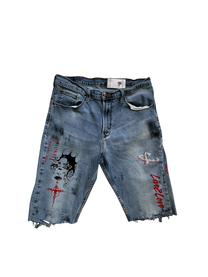 Punk Love Denim Shorts