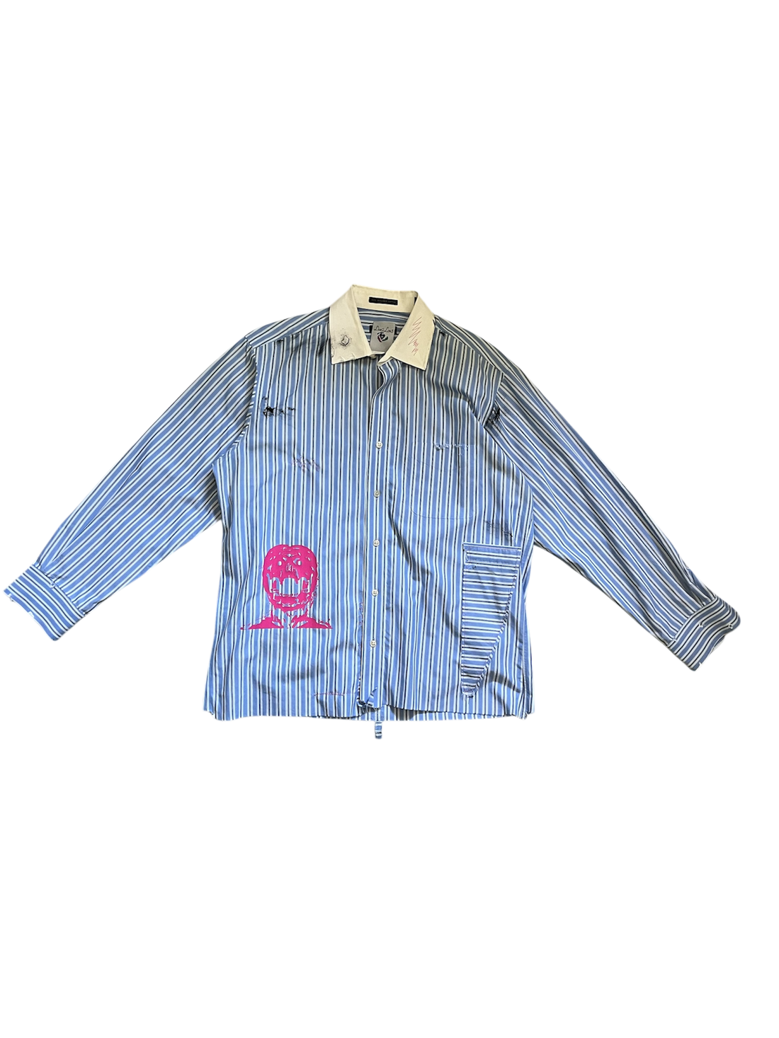 Pink Monster Button Up