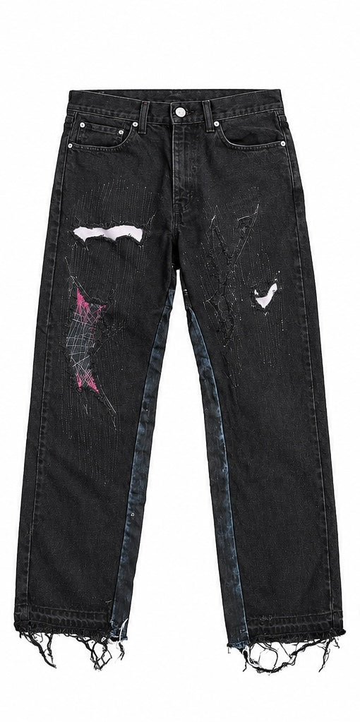 1/1 patchwork denim