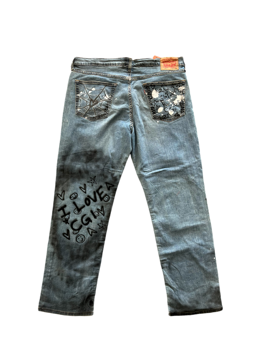 Airbrushed Vintage Denim