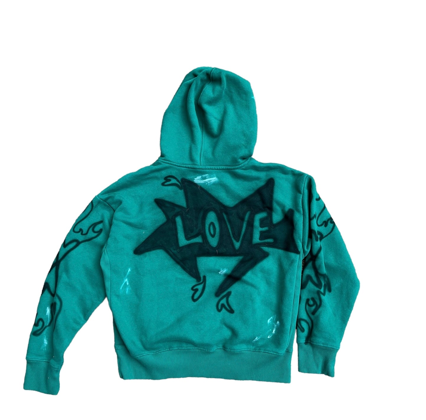 Green "Face" Hoodie