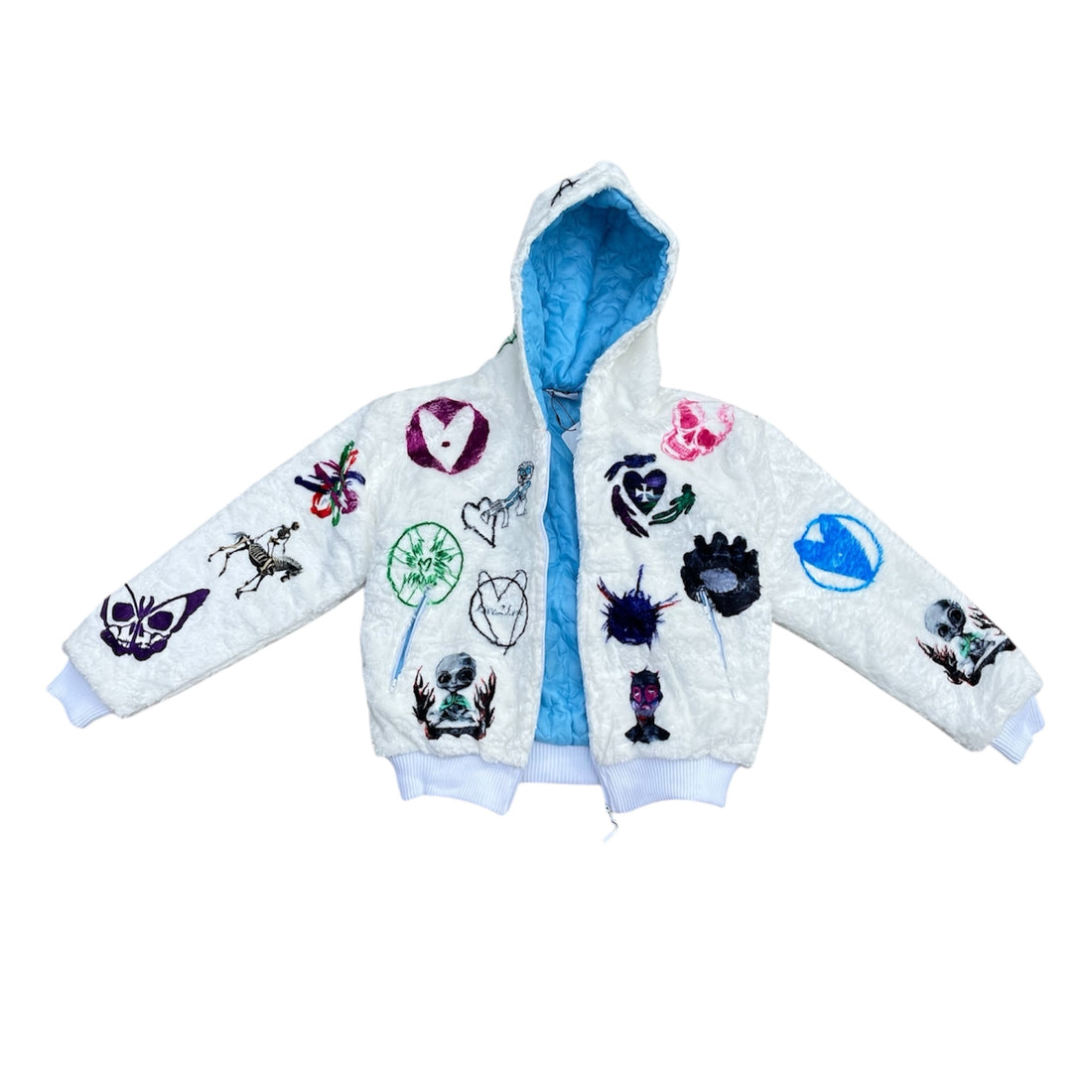 &quot;Spring Colors&quot; Fur Zip Up