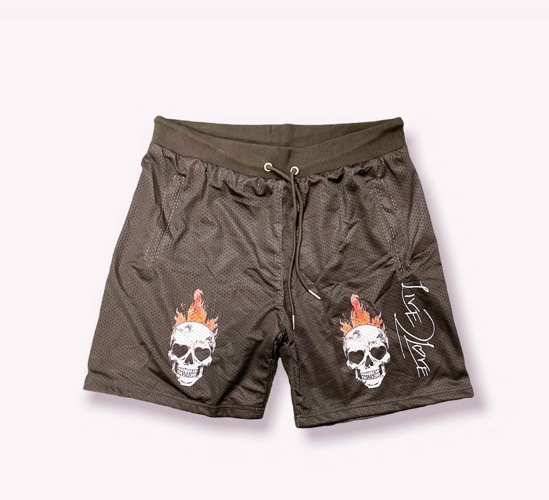 Skull Graphic Shorts