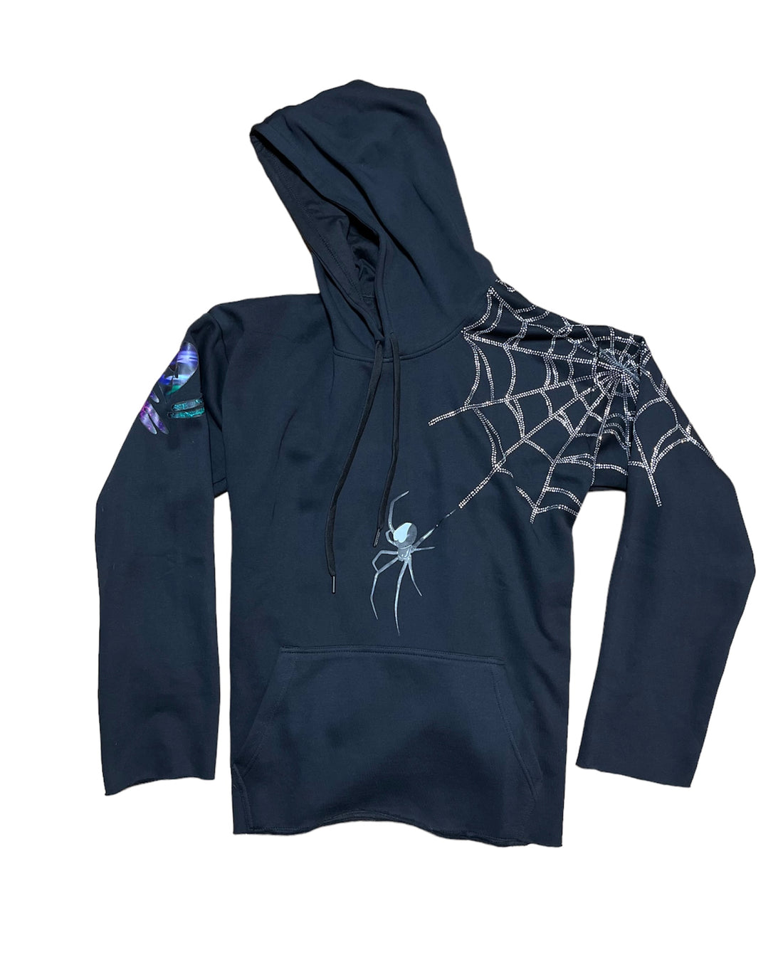 Rhinestone Heart Widow Hoodie